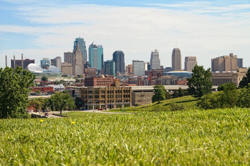 Downtown Kansas City in the springtime