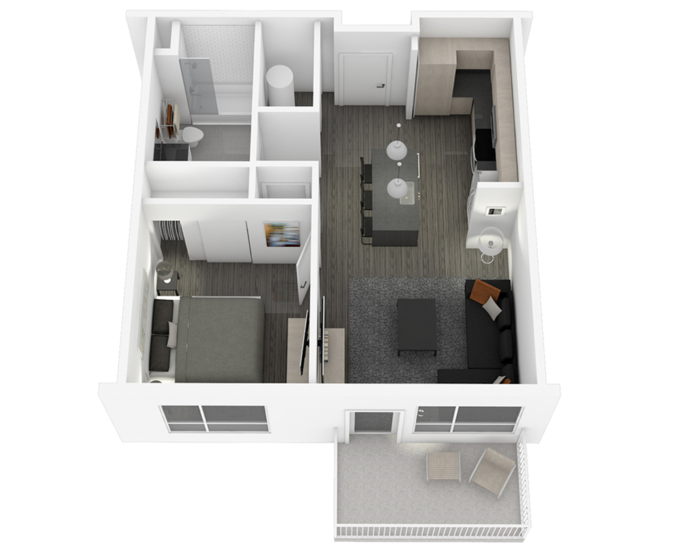 1 bedroom luxury apartment downtown kansas city