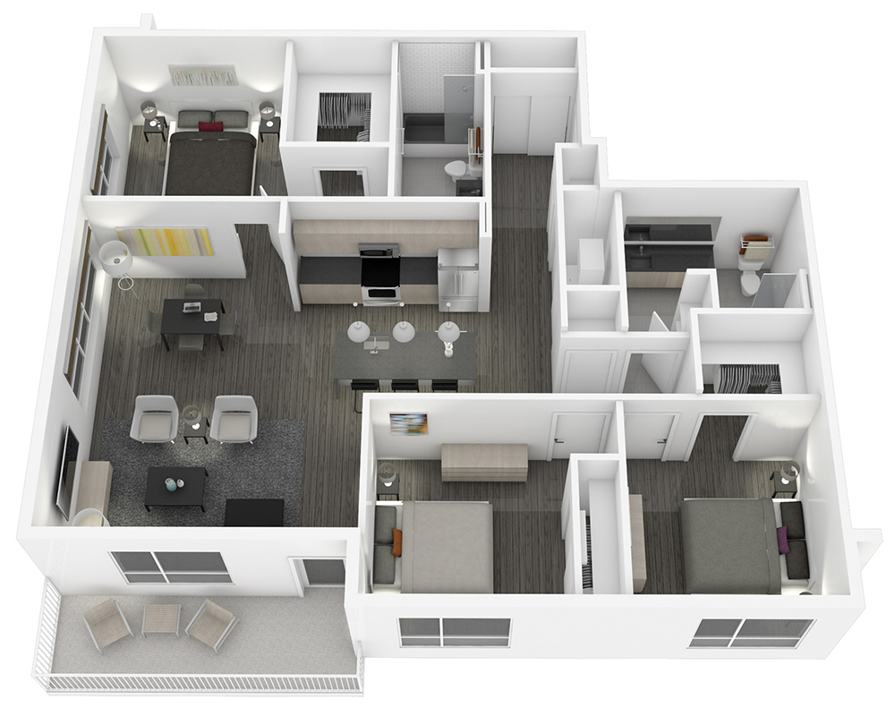 3 bedroom luxury apartment in kansas city missouri