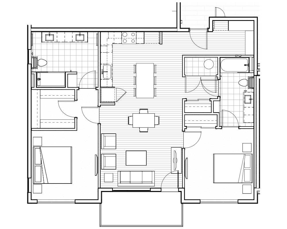 2 bedroom kc plaza luxury apartments