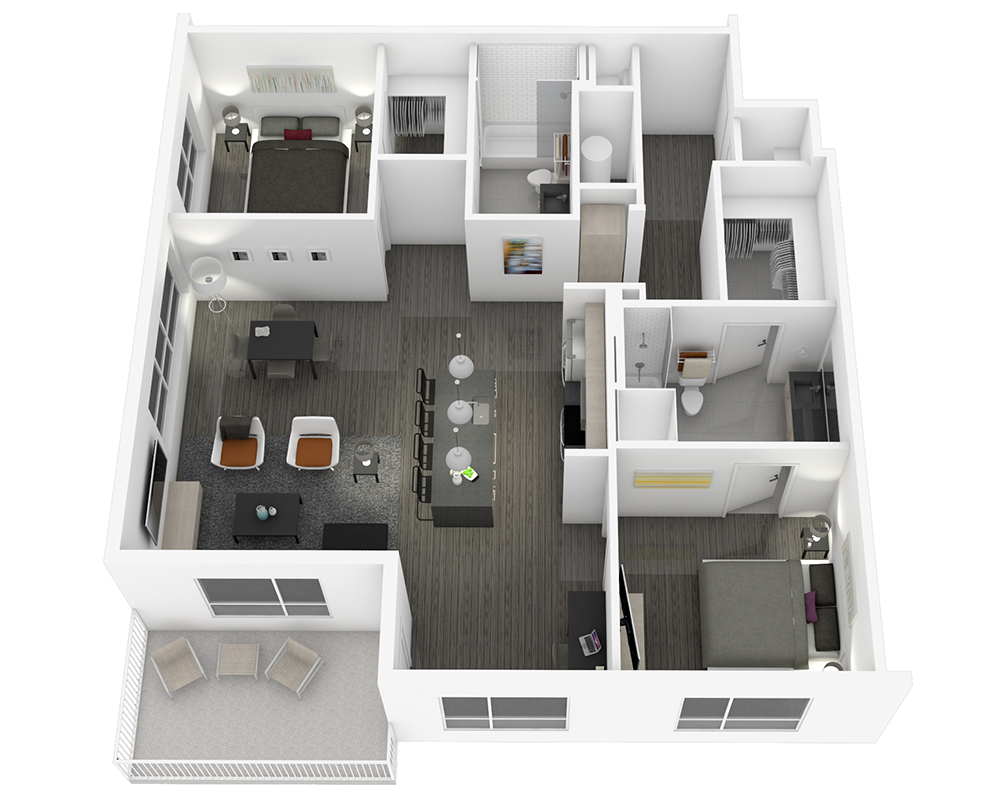 2 bedroom luxury apartments woodside village